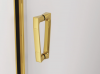 Ronal Sanswiss drzwi rozsuwane dwuczęściowe lewe 140,1-200x0-200 cm, szkło przezroczyste, profile GOLD LINE złoty CAS2GSM21207